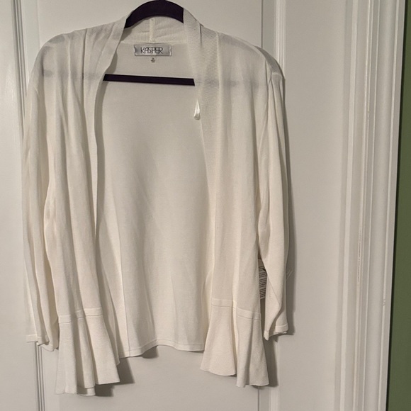 Kasper Women's Cream Cardigan Sweater - Picture 1 of 1